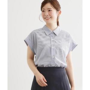ブラウス シャツ 「接触冷感」フレンチスリーブシャツブラウス レディース