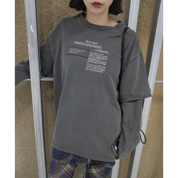 tシャツ 「ZOZOTOWN限定」VINTAGE LIKE LAYARD LONG TEE レディー...
