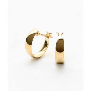 ピアス 大人気月甲ピアスに18金が登場｜K18YG　ムーンピアス　3×10 レディース メンズ