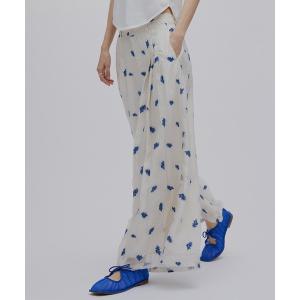 パンツ DOT FLOWER VEIL PANTS レディース