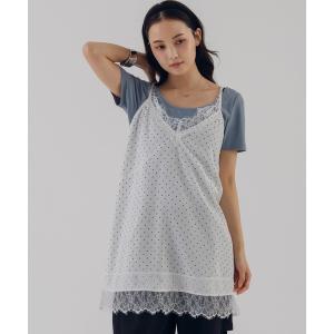 キャミソール satin lace camisole / サテンレースキャミソール