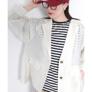 ジャケット テーラードジャケット シアードルマンスリーブテーラードジャケット レディース