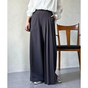 パンツ ジョーゼットサイドプリーツ レディース