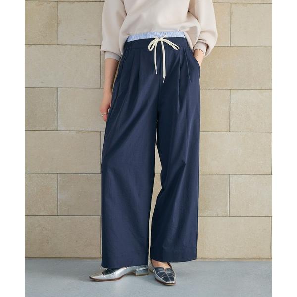 パンツ 「UV/吸水速乾」エブ楽 ダブルウエストイージーワイドパンツ「CROSS FUNCTION/...