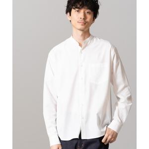 「NANO universe」 長袖シャツ M ホワイト メンズ