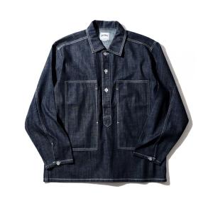 シャツ HOUSTON ヒューストン USA COTTON DENIM PULLOVER SHIRT USAコットン デニム プルオーバーシャツ