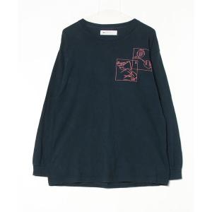 「mintdesigns」 長袖カットソー 2 ネイビー レディース