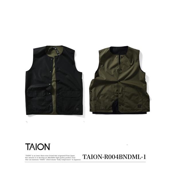 「TAION」 ベスト S ブラック メンズ