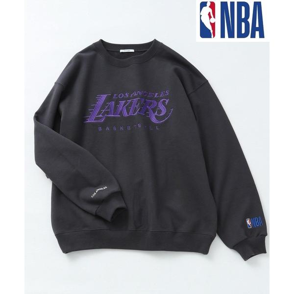 「NBA」 スウェットカットソー MEDIUM チャコール メンズ
