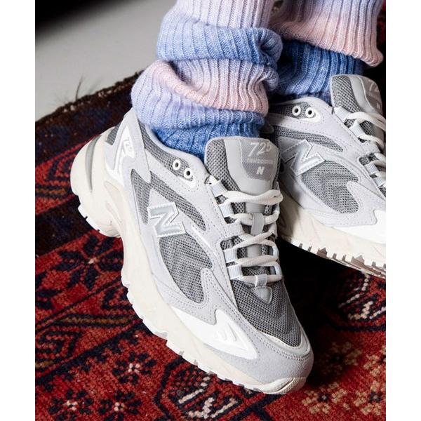 「New Balance」 ローカットスニーカー 23.0cm グレー メンズ