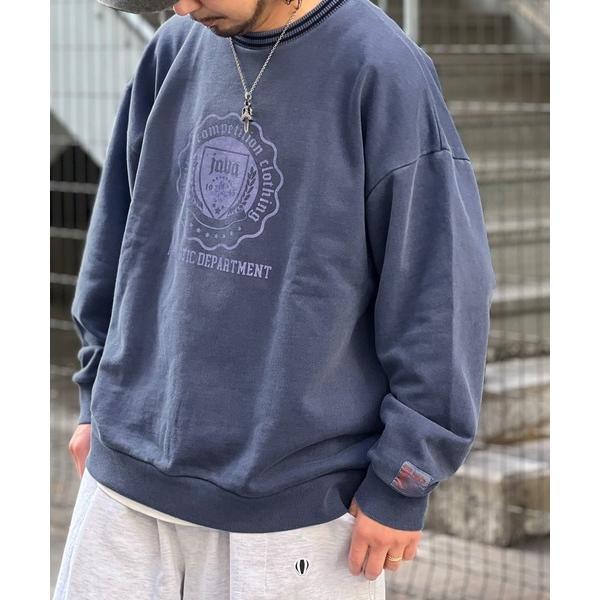 「Java」 スウェットカットソー LARGE ブルー メンズ