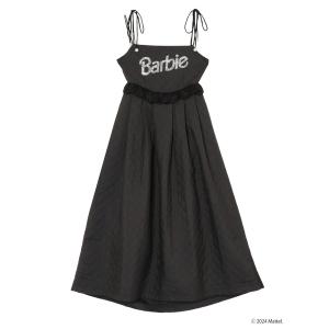 「PAMEO POSE」 キャミソールワンピース「Barbieコラボ」 FREE ブラック レディース