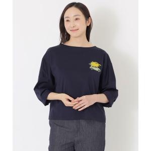 tシャツ 「AIKO FUKUDAコラボ」刺繍Tシャツ レディース