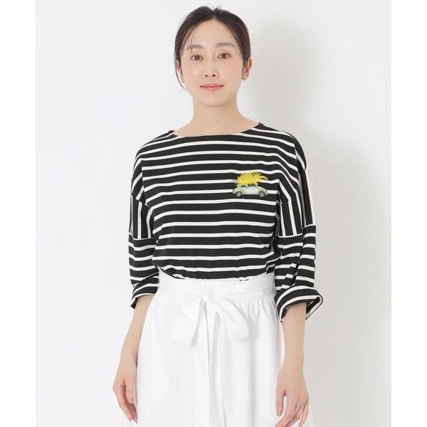 tシャツ 「AIKO FUKUDAコラボ」ボーダーTシャツ レディース