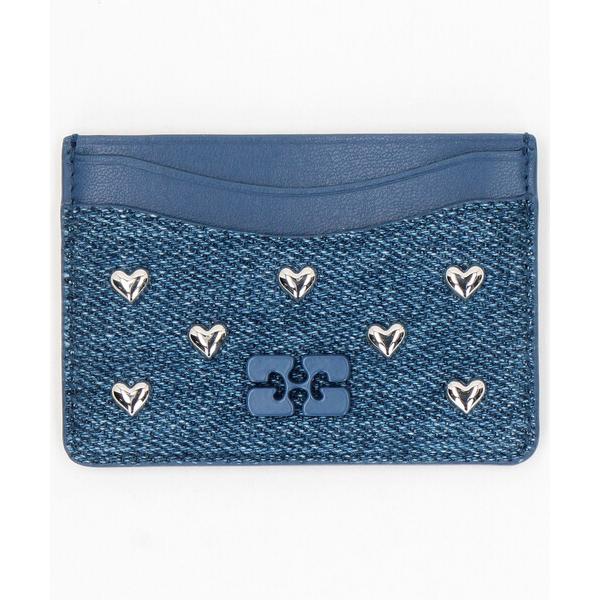 Ganni Ganni Card Holder Heart Studs カードケース B3010089