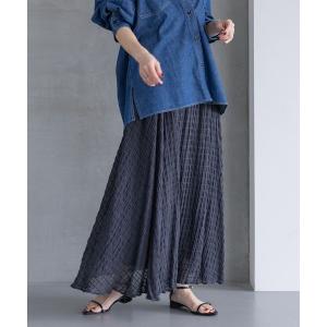 スカート 「Sサイズ展開」シアーチェックフレアースカート