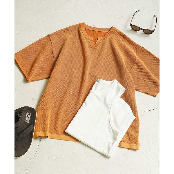 tシャツ 「セットでお得!」メッシュレイヤードニットプルオーバー メンズ