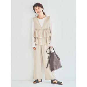 パンツ (セットアップ可)ストレートパンツ レディース