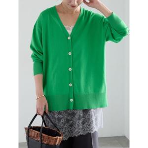 カーディガン 「雑誌掲載」2WAYカシュクールVネックカーディガン「2026 spring catalog item」 レディース