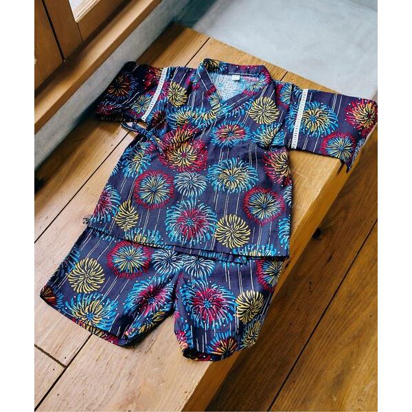 浴衣 アプレのはんなりBOYS甚平 キッズ 子供 男の子