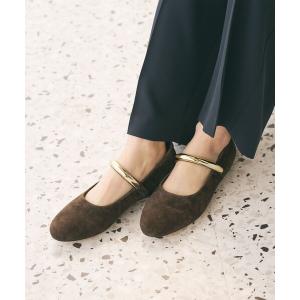 パンプス 「別注」「MOHI...」メタルバーベルト フラットシューズ