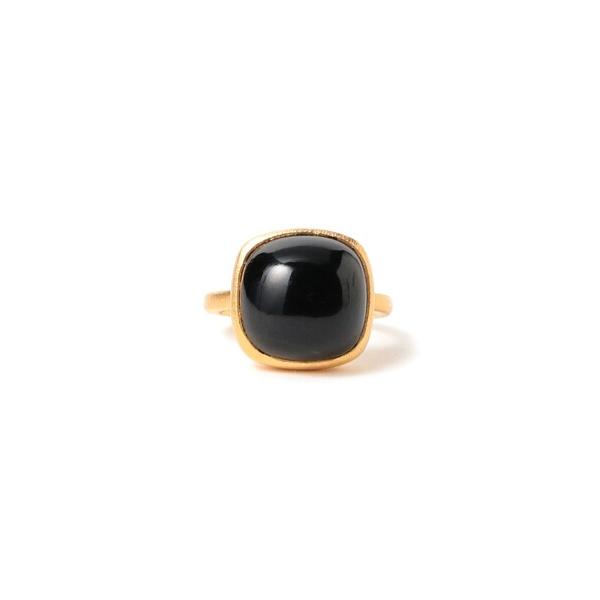指輪 リング 「別注」Fruitsjolie / オニキス リング 13×13ｍｍ レディース