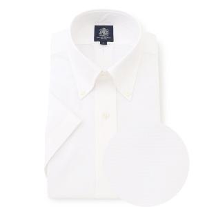 シャツ 半袖 「夏の大定番」「PREMIUM PLEATS / 形態安定」ピンオックス 半袖シャツ / B.D. メンズ