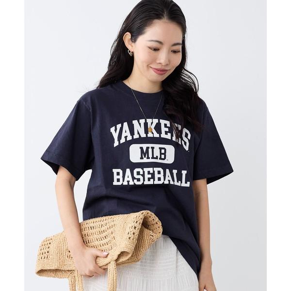 tシャツ 半袖 「SPORTY ＆ RICH」Yankees Ivy ロゴプリントTシャツ レディー...