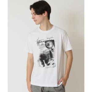 tシャツ グラフィック フォトプリント半袖Tシャツ　PRIMAL POINT メンズ レディース