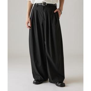 Lui's（ルイス） ワイドパンツ スラックス 鬼タックカーブパンツ