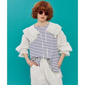 tシャツ 「Limited Line」襟付きボーダープルオーバー レディース