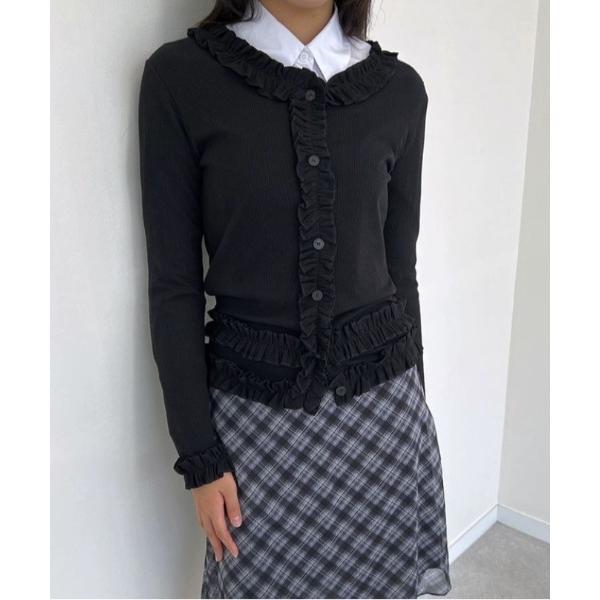 カーディガン frill cardigan tops レディース