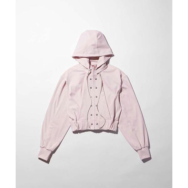 パーカー reversible structured zip hoodie レディース