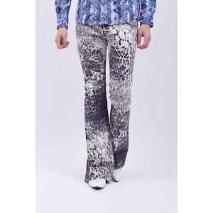 ジーンズ TORNADO MART∴ホワイトジャガーベルボトム メンズ