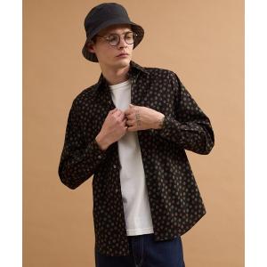 シャツ 小紋プリントシャツ メンズ