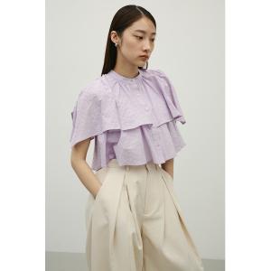 ブラウス シャツ ティアードフリルシャツ レディース