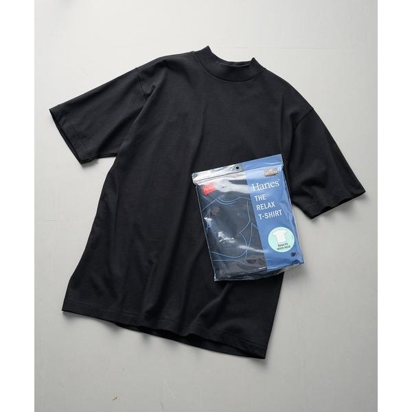tシャツ 「Hanes」1P THE RELAX Relax Fit　モックネックTシャツ メンズ ...