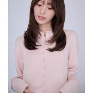 カーディガン クリアボタンカーディガン レディース