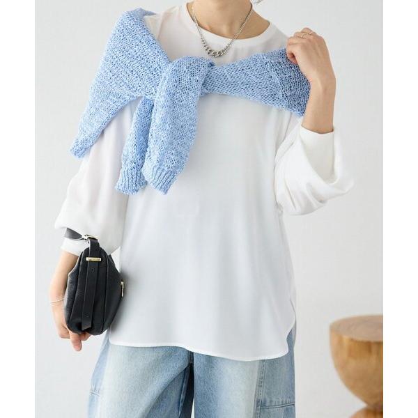 ブラウス シャツ 「オールシーズン活躍」ジョーゼットバックシャンブラウス レディース