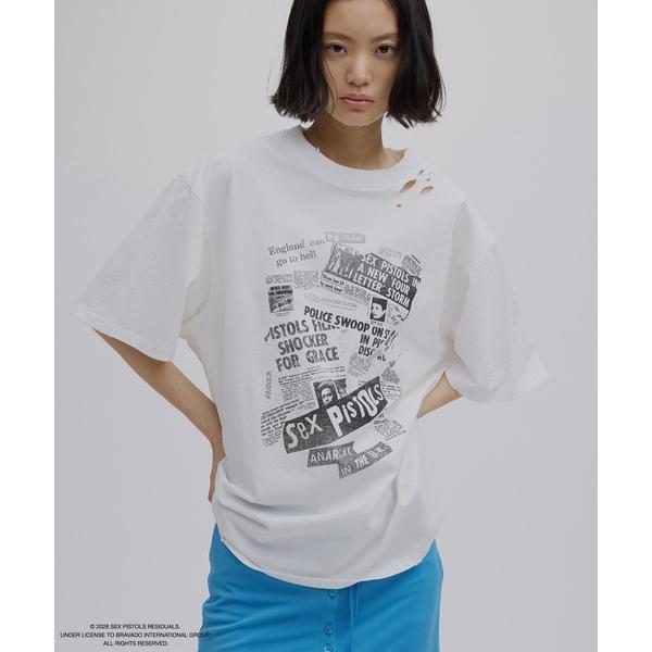 tシャツ Sex Pistols DAMAGE OVERSIZE TEE レディース