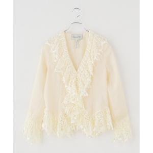 ブラウス シャツ 「EUCHRONIA/ユークロニア」 Original Torsion lace blouse レディース