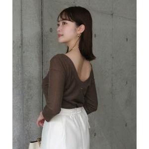 anuans オフショルリブカットトップス オフショルリブカットトップス