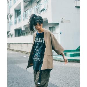 ジャケット テーラードジャケット 「MODE NORM CORE」 ジョーゼットルーズジャケット レディース