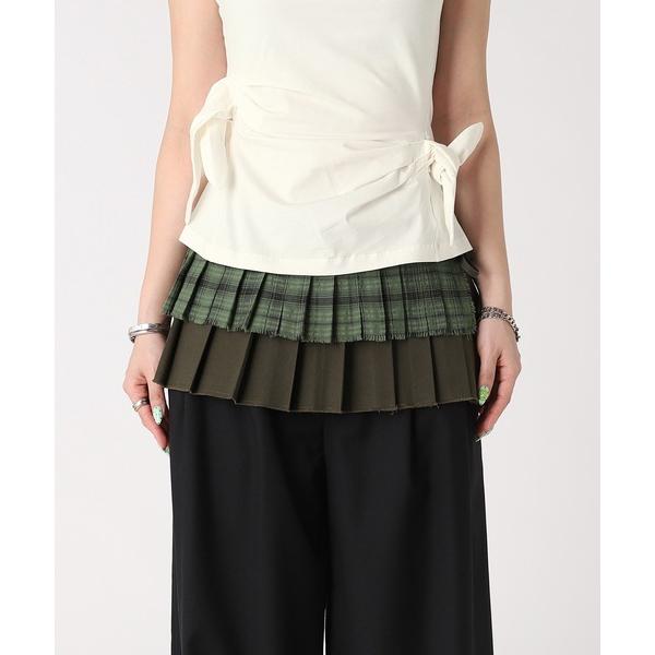 スカート LAYERED PLEATS WRAP SKIRT FMN-26SS-SK-003