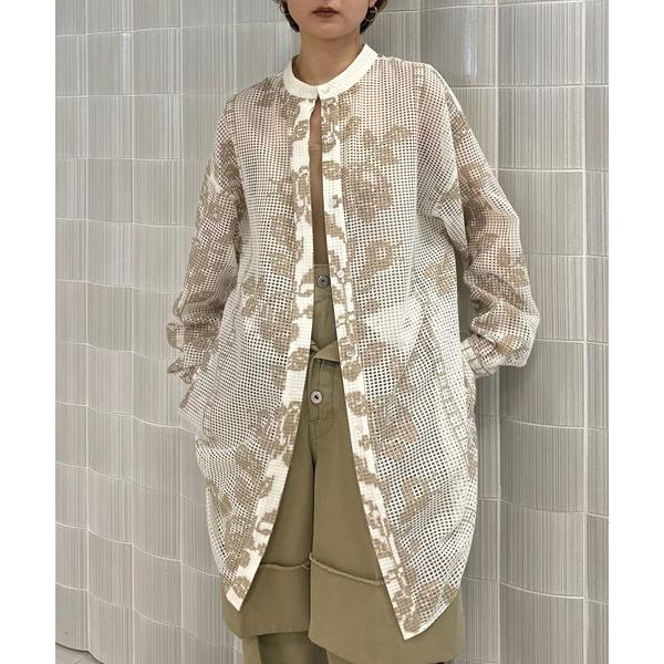 ブラウス シャツ MEDI CROSS STITCH LIKE SHIRT レディース