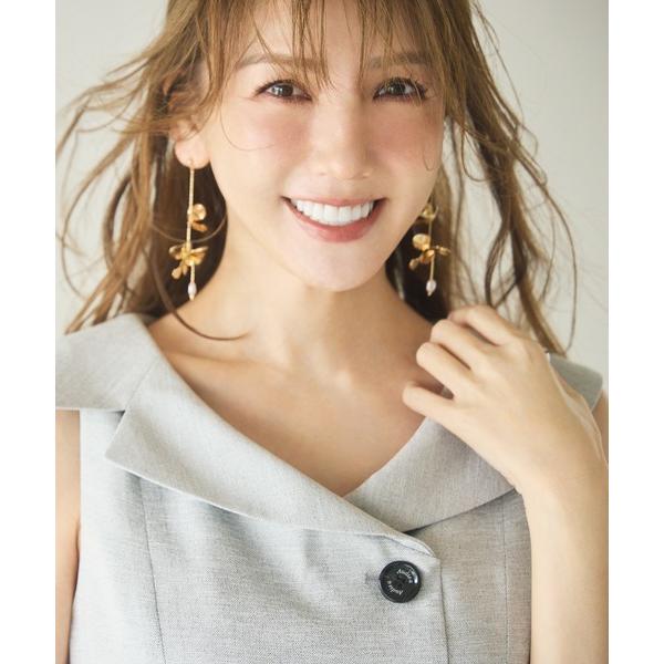 ワンピース 「モデル美香×Audie a Muses」ラップ風デザインワンピース