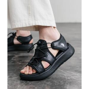 厚底 サンダル U.S. POLO ASSN. ユーエスポロアッスン ワンポイントロゴ厚底スニーカーサンダル メンズ レディース