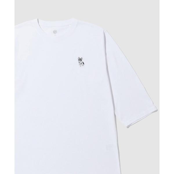 tシャツ T-GRAPHICS ワンポイント刺繍 クルーネック 長袖Tシャツ メンズ レディース