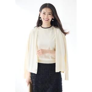 tシャツ シルキータッチＶネックカーディガン レディース