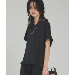 ブラウス シャツ 「接触冷感＆吸水速乾」クールサテンブラウス/セットアップ対応/春服/夏服/きれいめカジュアル レディース